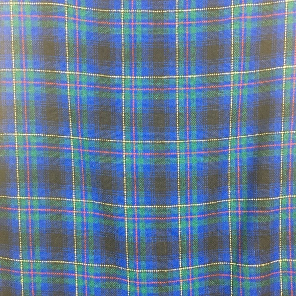 Vintage handmade wool tartan plaid culotte romper - Picture 9 of 9